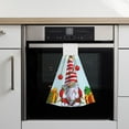 thumbnail image 6 of Gaeub Funny Christmas Gnome Print Hand Towels with Hook,Hanging Tie Towels, Coral Velvet Dishtowels, for Bathroom Restroom Home Decor, 6 of 7