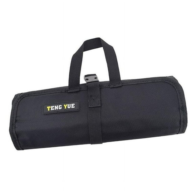 Bolsa organizadora para cintas de escalada, enrollable, portátil, ligera y plegable. Negro