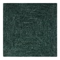 thumbnail image 3 of Better Trends 72" Square Braided Rug 100% Polyester Durable and Stain Resistant Reversible Indoor Area Utility Rug, Chenille Tweed Collection - Diluth & Emeralad, 3 of 5