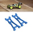 thumbnail image 2 of 2PCS RC Rear Lower Arms Aluminum Alloy Rear Lower Suspension Swing Arm for 1/16 Remote Control Car Blue, 2 of 5