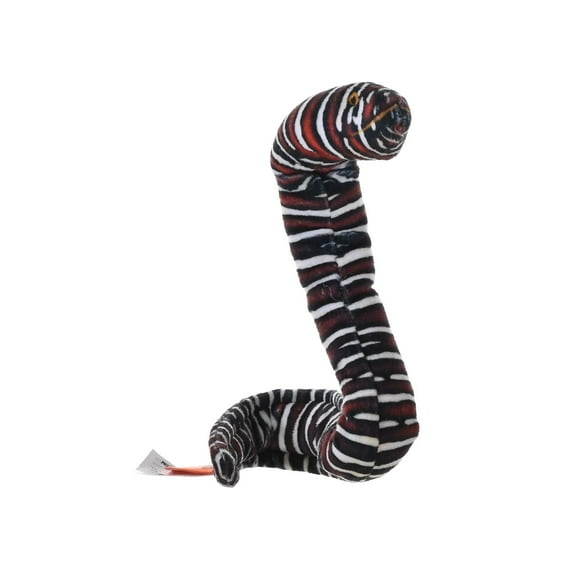 Wild Republic Coilkins Zebra Moray Eel Stuffed Animal, 12 Inches