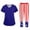 01-Light Blue, variant on Women’s 4th of July Scrub Set, 250th Anniversary USA V-Neck Short Sleeve Top & Jogger Pants, Quick Dry Medical Uniform with Pockets for Nurses 01-Blue XXL
