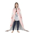 thumbnail image 3 of Honeii Rabbit And Cherry Print Poncho Cape, Cloak Coat, Snuggly Hooded Wearable Blanket, Hooded Cape For Teenagers,Halloween Costumes-Large, 3 of 7