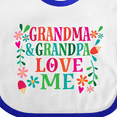 thumbnail image 4 of Inktastic Grandma Grandpa Love Me Girls Girls Baby Bib, 4 of 4
