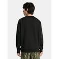 thumbnail image 3 of No Boundaries Oversized Crewneck Sweatshirt with Long Sleeves, Men's & Big Men's, 3 of 4