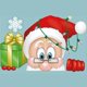thumbnail image 1 of Pegatinas de espejo de Navidad, dibujos animados de Papá Noel, alce, copo de nieve blanco, pegatina de vidrio para ventana, decoración de Feliz Navidad, Feliz Año Nuevo 2024, 1 of 4