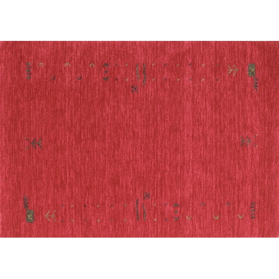 Ahgly Company Indoor Rectangle Abstract Brown Contemporary Area Rugs, 8' x 10'