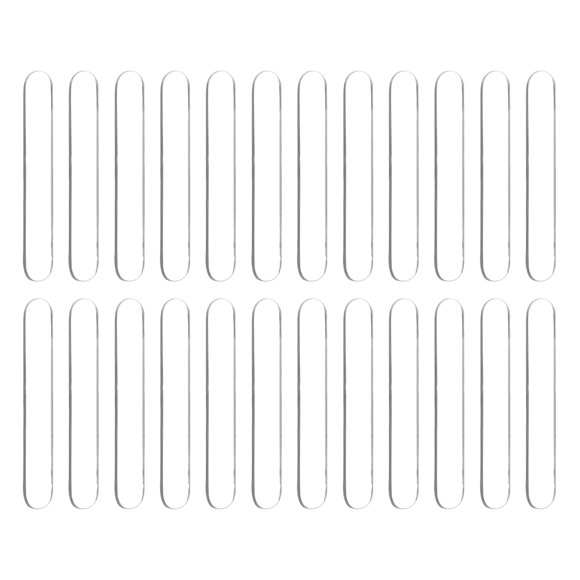 Unique Bargains 40pcs 2.5" Cabinet Door Bumper Strip, Self Adhesive Rubber Bumpers for Door Furniture Drawers