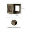 thumbnail image 3 of Lavish Home Modern Stackable Modular Cube End Table with Open Sides (Gray), 3 of 8