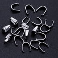 thumbnail image 1 of 50 unidades de cierres a presión de acero inoxidable 201 resistentes, ganchos para colgantes, clips de presión, conectores de cadena., 1 of 3