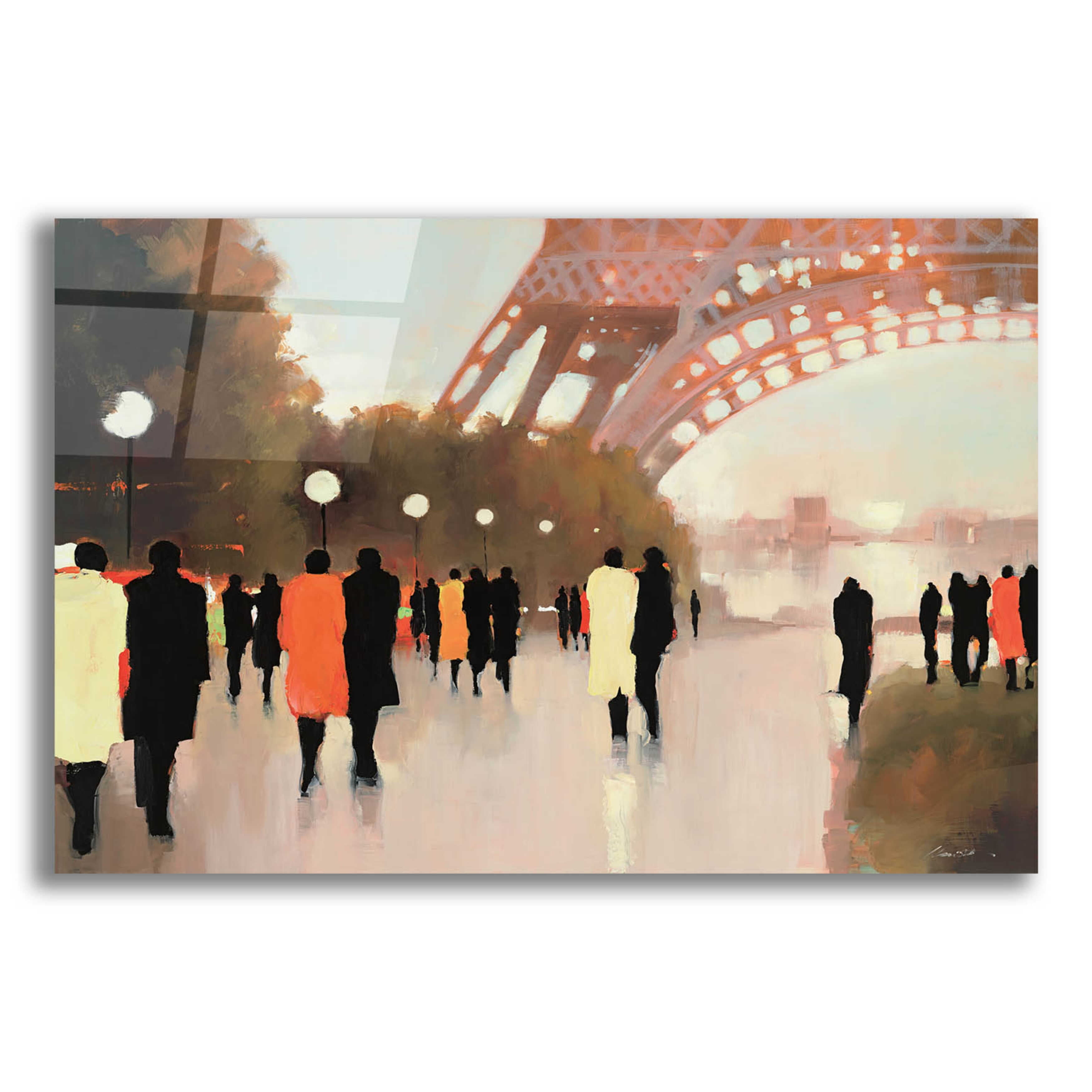 Acrylic Glass Wall Art  'Paris Remembered'  by Lorraine Christie