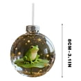 thumbnail image 3 of Exquisite Spherical Three Dimensional Christmas Frogs Ornament Home Decoration Round Hanging Ornament, 3 of 6