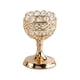 thumbnail image 1 of Candelabro de cristal para decoración de dormitorio y aniversario Dorado S, 1 of 6