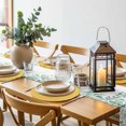 thumbnail image 6 of Yellow Golden Floral Round 13 Inch Placemats Set of 6, Spring Summer Shiny Flowers HeatResistant Non Slip Place Mats for Dining Table, Wipeable Braided Kitchen Table Mats for Housewarming, 6 of 9