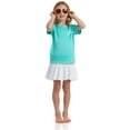 thumbnail image 6 of Girls' Rash Guard Shirt - 2 Pack UPF 50+ Short Sleeve Quick Dry Swim Shirt (Size: 4-16), 6 of 7