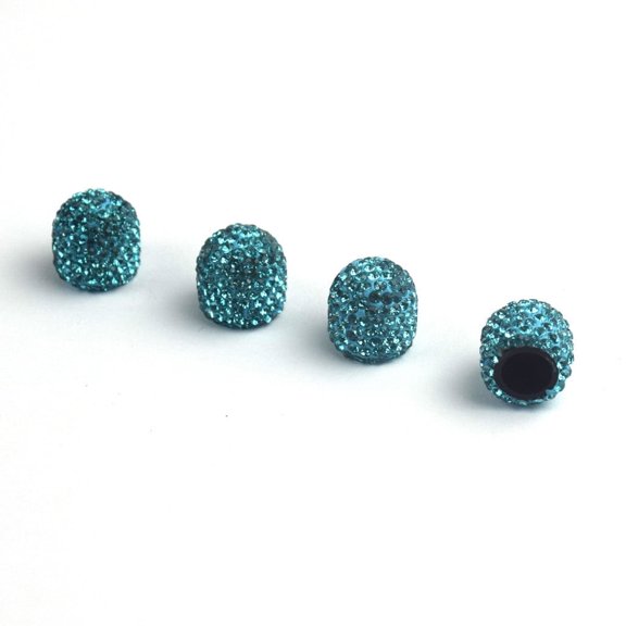 VANLOFE 4PCS Universal Jeweled Bling Rhinestone Tire Wheel s Cap Cover Car Utility