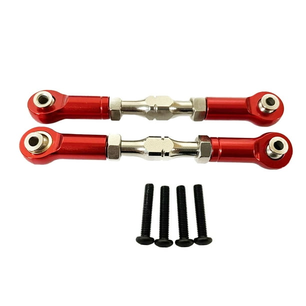 Tensor delantero de aluminio Bewildely para automóvil RC color rojo