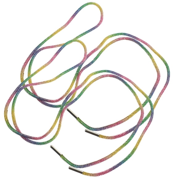 Crystal Shoelace White Boot Laces Round Bling Shoelaces Drawstring Pants Replacement Rope Rhinestone Glitter Sneaker