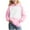 Pink, variant on Otqutp Cute Hoodies for Girls and Boys Kids Oversized Long Sleeve Sweatshirts Casual Comfy Pullover Tops with Pocket