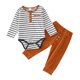thumbnail image 1 of Gibobby Conjunto de Sudadera y Leggings de Lana con estampado de cuadros de manga larga para niños pequeños, pantalones, 2 uds, conjunto de ropa para bebés(A,0-6 Meses), 1 of 5