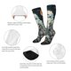thumbnail image 3 of Fotbe Moon Flower White Owl Calcetas Divertidas Estampadas para Hombre y Mujer, Calcetas de Algodón hasta la Rodilla para Caminar, Correr, Enfermería y Embarazo, 3 of 6