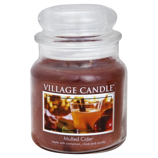 Village Candle Mulled Cider Jar Candle, 16Ounce Jar