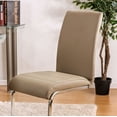 thumbnail image 3 of Benzara BM131257 Walkerville I Contemporary Side Chair, Chrome & Champagne - Set of 2, 3 of 3