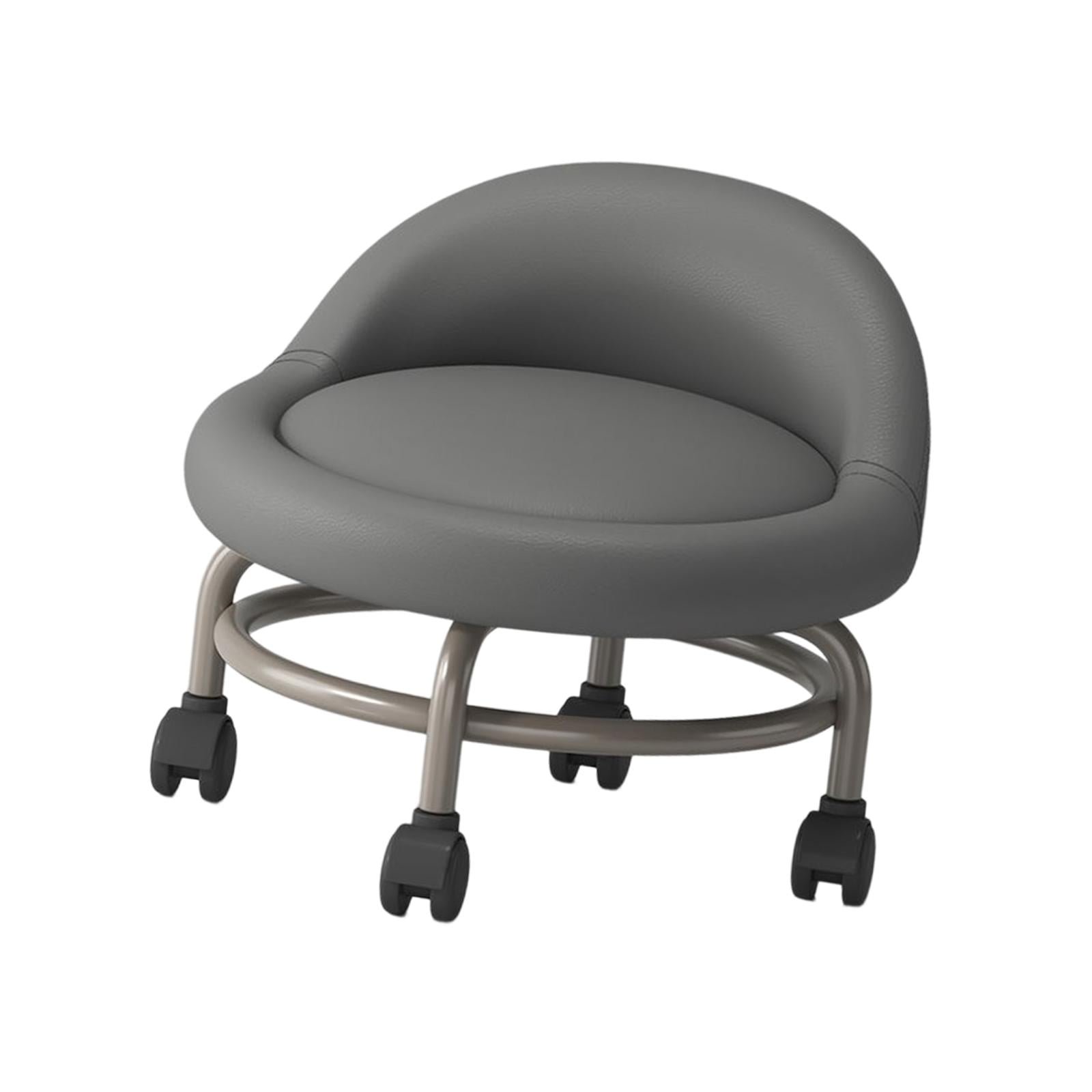 Abbracc -Rolling Seat Stool, Low Rolling Stool with Universal