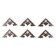 thumbnail image 5 of Juego de 10 protectores de bordes planos antiguos, caja de madera Triangular, cubierta protectora de esquina, accesorio de Hardware, 5 of 5