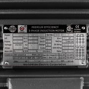 5 HP 3 Phase Electric Motor C-Face 1800 RPM 184TC TEFC 230/460 Volt Severe Duty