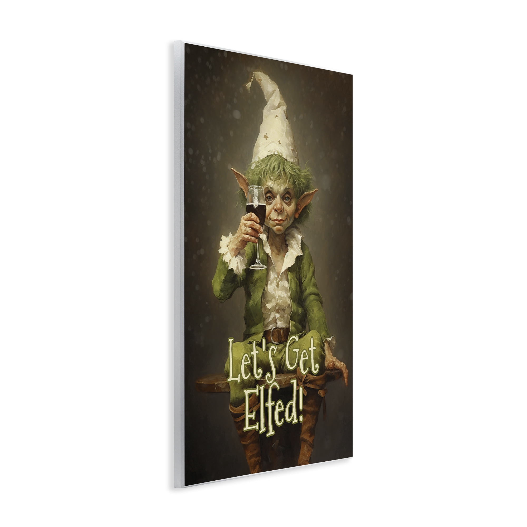 Stupell Industries Let's Get Elfed Wall Plaque Art, design by Tina LeCour