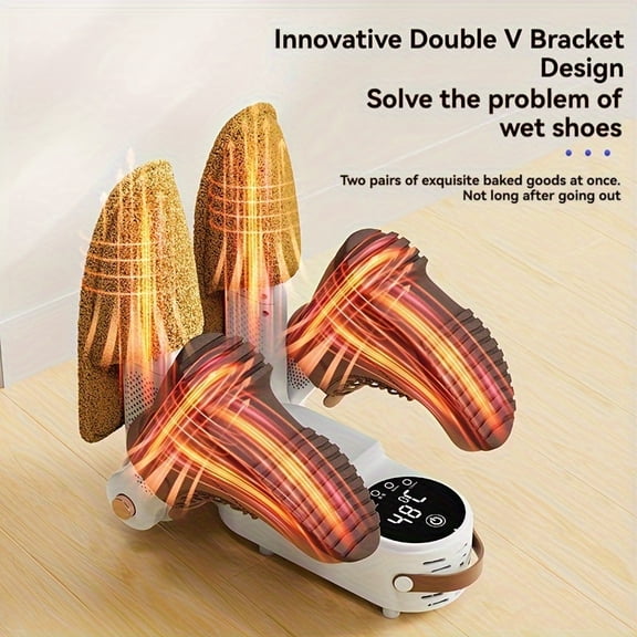New Portable Foldable Shoe Dryer - Timer Function, Snow/Rain Wet Shoe Lifesaver, Fits All Shoes Socks Gloves, Perfect Thanksgiving Christmas Holiday Gift for Families