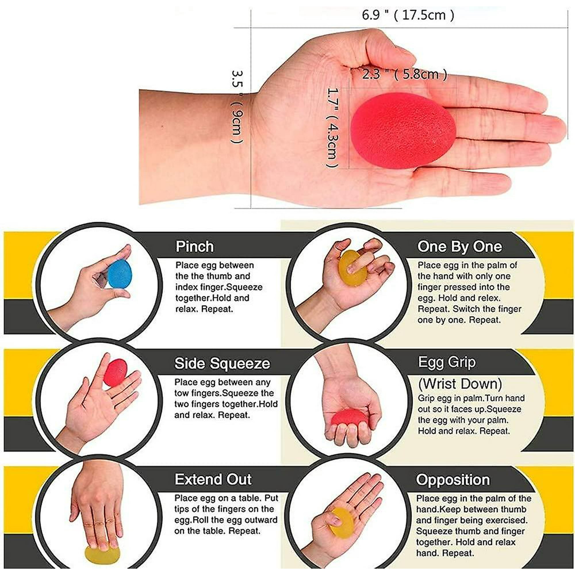 Exercise ball for hand squeezing sale