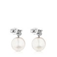 thumbnail image 3 of ARETE PLATA 925 OSITO CON PERLA GRANDE 3406, 3 of 4