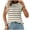 Brown, variant on ABATAB Womens Short Sleeve Sweater Spring Summer Crewneck Striped Pullover Casual Fashion Cap Sleeve Knit Vest Tops Clothes