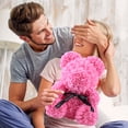 thumbnail image 4 of 25 cm encantador PE espuma Rosa flor oso de peluche molde decoración Artificial regalos de navidad moda mujer regalo de San Valentín Hugtrwg  Para estrenar, 4 of 8