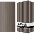 thumbnail image 2 of Wood Veneer Acoustic Wall Panels Pack  Sound Absorbing Wall Panels for Interior Wall   Smoked Oak, 2 of 3