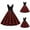 #2 Red, variant on Lolmot Women 50s 60s Vintage Sleeveless Polka Dot Solid Color Cocktail Swing Dress Retro Audrey Hepburn Evening Rockabilly Prom Party Dress Formal A-line Mid-Length Dress