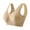 Beige, variant on Pullover Womens T Shirt Bras Casual Full Coverage Wireless Bras Seamless Yoga Bra with Removable Pads Pull On Sleep Bralettes, Beige XXXL
