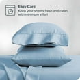thumbnail image 4 of The Great American Store King Pillow Cases Solid Light Blue - 6 Pack - Envelope Closure - Soft Brushed Microfiber Fabric - Shrinkage and Fade Resistant Pillow Cases King Size 20 X 40 Inches, 4 of 4
