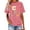 504_Pink, variant on Texiao 100 Days of School Shirts for Women Happy 100th Days Teacher Student T Shirt Cute Rainbow Pencil Tee Tops