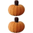thumbnail image 2 of Mini Knit Pumpkins Set of 6 Fall Decor Autumn Bowl Fillers Pastoral Farmhouse Tier Tray Decor Decorative Pumpkins for Friend, Halloween and Thanksgiving Decoration, 2 of 5