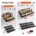 thumbnail image 1 of INVOCOO Expandable Spice Rack Organizer for Cabinet - 3 Tier Adjustable Cabinet Spice Organizer Easy Visibility - Spice Organizer for Cabinet Countertop Cupboard Pantry Organization (Black), 1 of 4