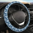 thumbnail image 5 of Fuzoiu Rose Flowers Print Elastic Stretch Steering Wheel Cover, Universal 15 Inch Automotive Steering Wheel Cover, Anti-Slip Sweat Absorption Universal Car Accessories for Women Men, 5 of 6