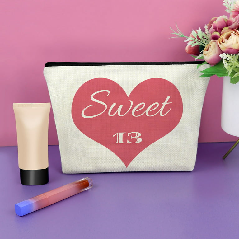13th Birthday Gifts for Girls Makeup Bag Best Gift Ideas for 13 Year Old  Girl Great Teenage Girls Gifts for Her Daughter Granddaughter Sister Bestie