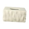 thumbnail image 2 of yuksok Tissue Container Holder Ceramic Tissue Box for Tabletop Living Room Bathroom brown, 2 of 9