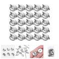 thumbnail image 2 of 50 Pcs Bases de Broche, Plateaux de Sécurité, Accessoires de Fabrication DIY, Artisanat Fait Main, 2 of 7