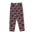 thumbnail image 4 of Xecao Red And Blue Cars Women's Straight Lounge Pajama Pants: The Epitome of Relaxed Sleepwear, 4 of 9