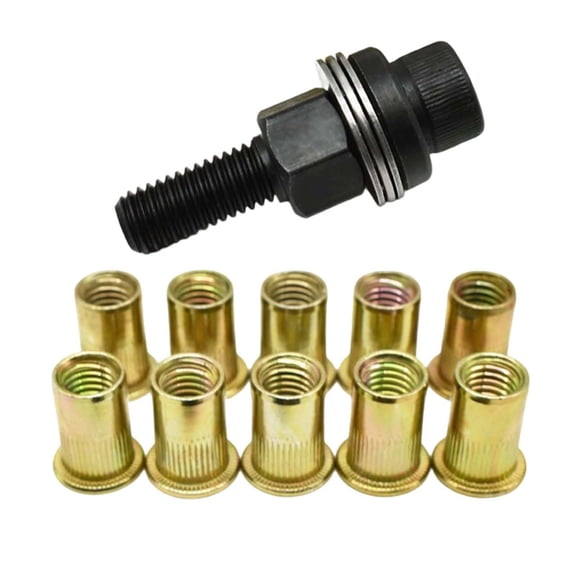 Leeye Steel Rivet Nut Tool - M4 Size, Durable Manual Setter, for Metal, & Sheet Material Fastening (3.4cm)
