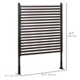thumbnail image 2 of Brown 4ft Outdoor Privacy Screen – Metal Garden Divider for Patio, Deck & Backyard – Versatile Barrier with 2 Standing Options, 2 of 7